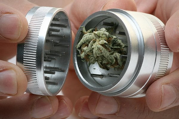 image of a cannabis grinder