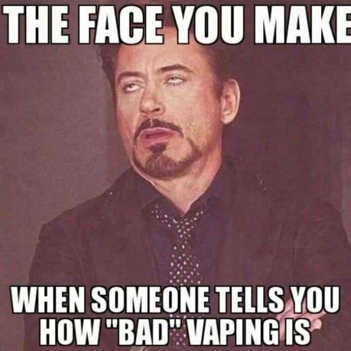 Robert Downey Jr. rolling his eyes vape meme.