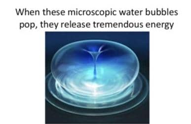graphic of water cavitation
